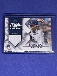 2022 Topps Update Shane Baz Major League Material Patch RC #MLM-SB Rays - Picture 1 of 2