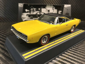 Pioneer Yellow 1968 Dodge Charger Hemi 426 DPR 1/32 Scale Slot Car P160