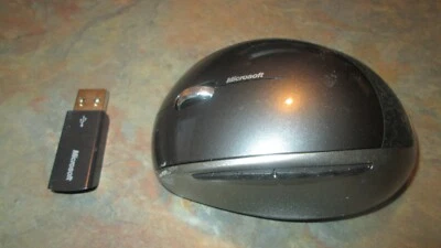 Microsoft Explorer 1363 Wireless  Mini Mouse W DONGLE - Image 1 of 4