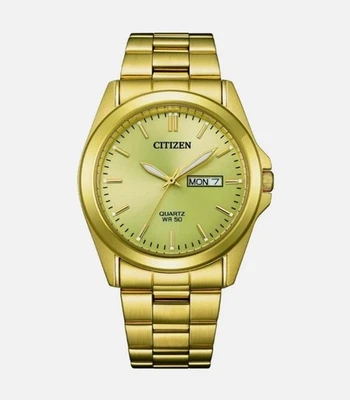Reloj pulsera Citizen de cuarzo de acero inoxidable chapado en oro para hombre BF0583-59P Foto 1 de 3