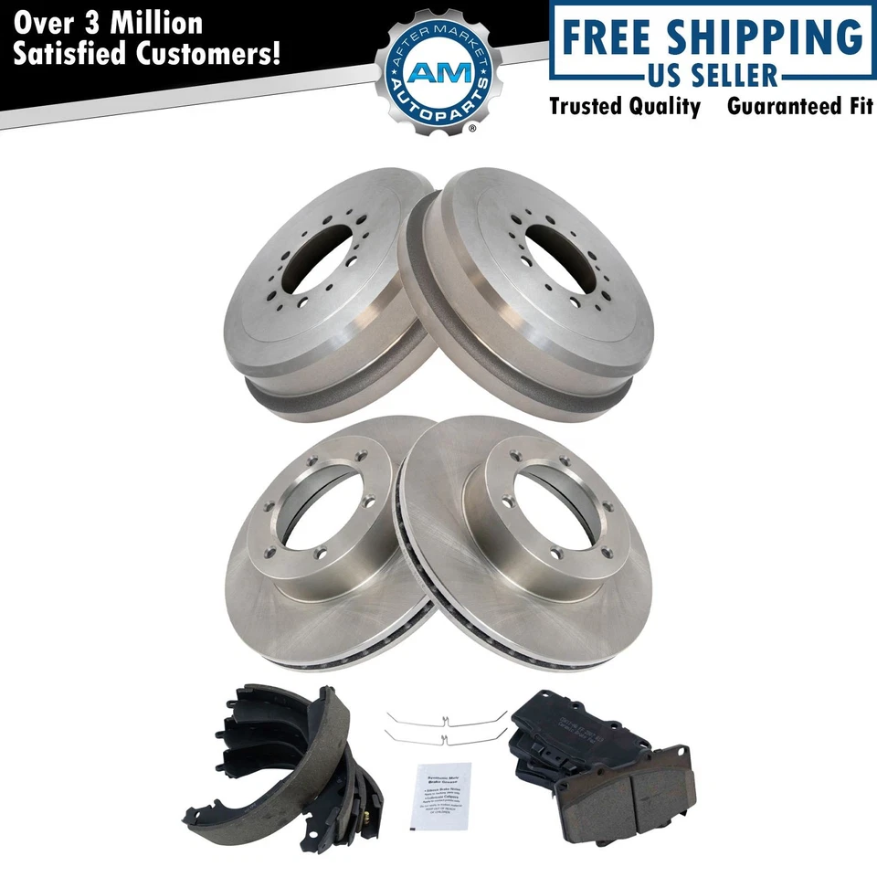 Kit de pastillas de freno delanteras y traseras y rotor cerámico para 92-95 Toyota 4Runner 93-98 T100 Foto 1 de 4