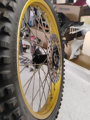 1986 86  Kawasaki KX125 KX250 Wheel Front 1.60 21 Sun AHRMA kx 125 250 500 - Image 1 of 4