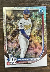 2025 Bowman Chrome Yoshinobu Yamamoto #76 Mojo Refractor Dodgers - Picture 1 of 2