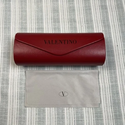 Valentino Red Hardshell Sunglasses Case Eyeglasses Case - Image 1 of 4