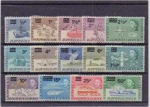 B.A.T. 1971 SURCHARGE SET ( 14 ) SG24-37 MNH CAT £75 - Picture 1 of 2