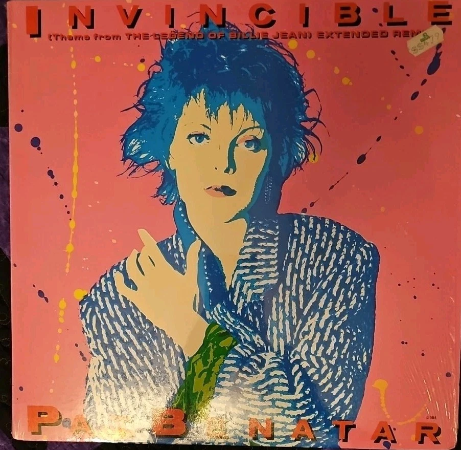 PAT BENATAR  'INVINCIBLE'  ORIGINAL '85 12"  CHRYSALIS  NM - Image 1 of 2