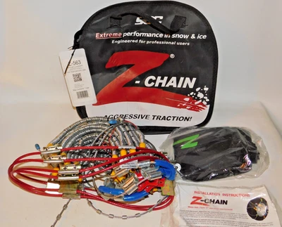 Z-563 SCC Z-Chain Diagonal Pattern Tire Chains, 1 Pair - Never Used - Image 1 of 4