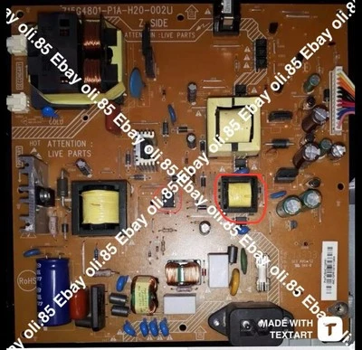 Kit Riparazione Per PSU TV Philips  715G4801-P1A-H20-002U TNY277PN TRASFORMATORE - Imagen 1 de 4