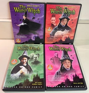The Worst Witch 4 DVD Lot, Jill Murphy, Mildred Hubble, HBO Kids, 13 Episodes - Picture 1 of 10