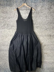 ASTR The Label Dress Womens XL Black Mesh Bodice Midi Full Skirt Elegant Formal - Picture 1 of 7