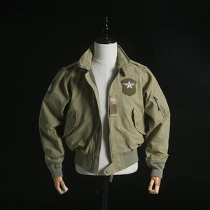 Men's Military Pilot Flight Jacket Casual Motorcycle Coat Short Bomber Jacket - Picture 1 of 10