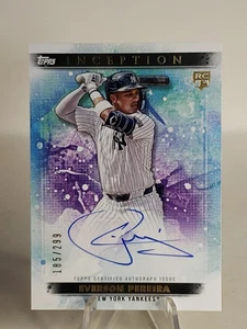 2024 Topps Inception Everson Pereira Rookie Auto /299 New York Yankees RC - Bild 1 von 4
