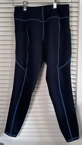 Riding Sport By Dover Saddlery Navy Equestrian Leggings Grip Full Saddle M - Picture 1 of 6