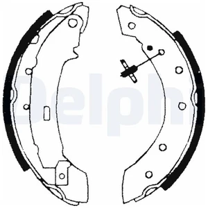 Bremsbacken-Satz hinten für Renault Thalia 1 LB 2 LU Twingo C06 S06 | 896474 - Bild 1 von 2