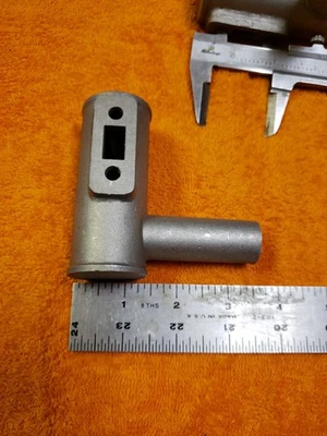 Pitts Muffler Exhaust - Fits DLE 20 or Similar - Mounting Holes Are 1.42" Apart  - Image 1 of 4