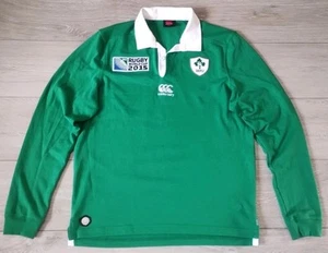 Maglia Home Irlanda Rugby Mondiali 2015 - Canterbury Small Cotone Jersey Top - Foto 1 di 12