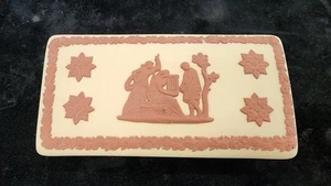 Wedgwood Jasperware Primrose Cane Terracotta 3.5" Trinket Box - Picture 1 of 8