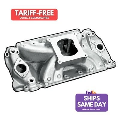 Professional Products 53031, One Bbc Power+Plus Hps Manifold - Satin Aluminum  - Image 1 of 4