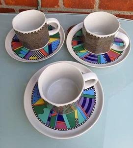 Rosenthal studio-linie SCENARIO METROPOL 3Tassen mit 3Untertassen. Gebraucht - Bild 1 von 6