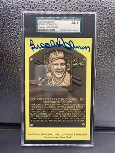 Brooks Robinson Signed Auto Autograph Scenic Art HOF Plaque Postcard SGC/JSA - Picture 1 of 2