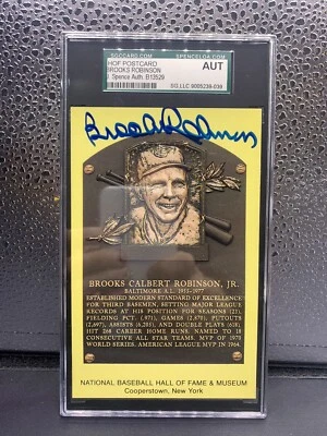 Brooks Robinson Signed Auto Autograph Scenic Art HOF Plaque Postcard SGC/JSA - Image 1 of 2