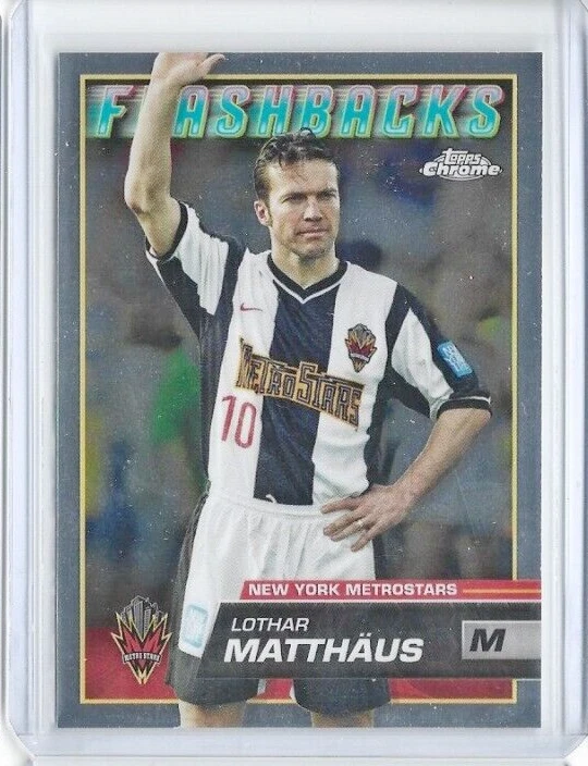 Lothar Matthaus New York Metrostars 2023 Topps Chrome MLS Flashbacks #61 - Image 1 of 1
