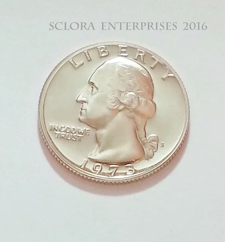 1973 S Washington *PROOF* Quarter  **FREE SHIPPING** Cover