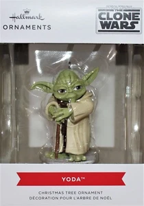 Hallmark Star Wars The Clone Wars YODA Adorno Árbol de Navidad Decoración - Imagen 1 de 4