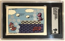 1989 Topps Nintendo Scene #6 Super Mario Bros Rookie Card SGC 9 Highest Graded!