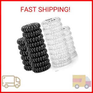 TailaiMei 30 Pcs Spiral Hair Ties, No Crease Coil Hair Ties, Phone Cord Hair Tie - Picture 1 of 2