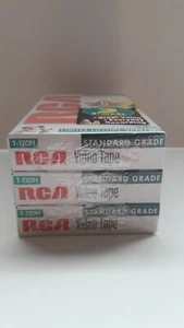 3 New RCA VHS Video Tapes T-120 6 hours SEALED Blank Standard Grade - Picture 1 of 5