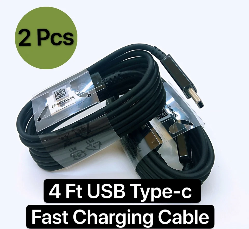 2-PACK Samsung Galaxy S8 S9 Plus Note 8 Type C USB-C Fast Charging Cable Charger - Image 1 of 4