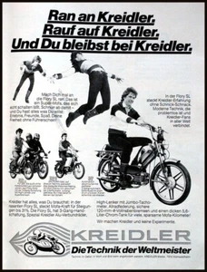 Kreidler Flory SL , originale Werbung aus 1977 auch mit MF2, Flory 12, RMC-B - Picture 1 of 1
