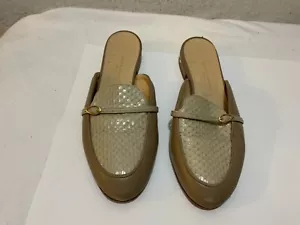 Zapato plano Jennifer Chamandi para mujer gris piel de serpiente mulas EU 36.5/US 6.5 - Imagen 1 de 13