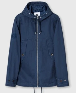 Pretty Green COOPER SHORT JACKET Navy Mens Size Large - Picture 1 of 11