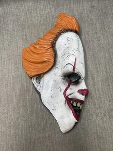 Pennywise It Movie Scary Clown Adult Mens 3/4 Mask for Halloween Costume - Picture 1 of 4