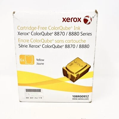 Genuine XEROX Metered ColorQube 8870 Ink - Yellow 6 Pack - 108R0O952 - Image 1 of 4