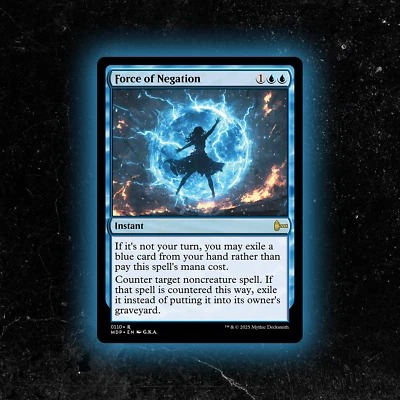 Force of Negation - Custom Magic: The Gathering Card - High-Quality - Image 1 of 4