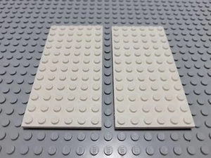 LEGO Lot of 2 White 6x12 Winter Village Plate Pieces - Picture 1 of 1