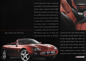 2004 JAGUAR XKR PORTFOLIO Edition sales brochure sheet US 04 - Picture 1 of 1