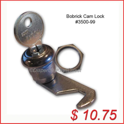 BOBRICK WASHROOM EQUIPMENT Bobrick Cam Lock Set #3500-99 for Paper Towel & Toilet Tissue Disp.(1/set)