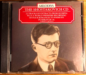 SHOSTAKOVICH: PUSKIN ROMANCES & 22 TRACKS FR OLYMPIA & MELODIYA (NEW RUSSIAN CD) - Bild 1 von 5
