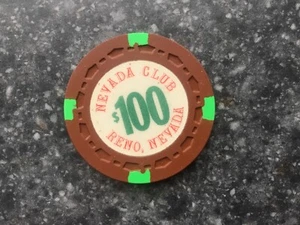 $100 Nevada Club, Reno - Picture 1 of 2