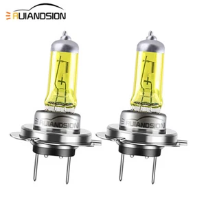 H7 Halogen Bulb Car Headlight Daytime Running Light 12V 2000lm Yellow 100W - Foto 1 di 7