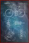 Bicycle Patent Drawing - Framed Poster (Detailed Bike Blueprint) (24