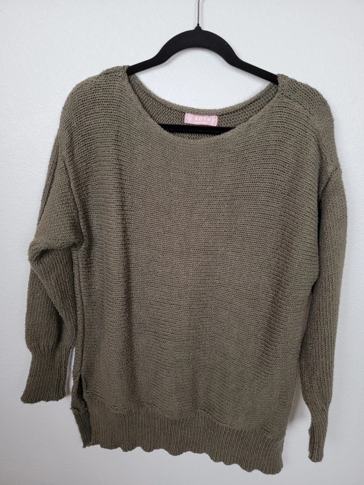 NUEVO Suéter Pullover Soybu Talla Grande Para Mujer Verde Oliva Foto 1 de 4