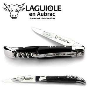 Laguiole en Aubrac Taschenmesser Ebenholz Korkenzieher L0311EBIS 11 cm Messer - Bild 1 von 6