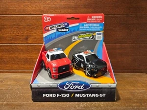 Rescate Junior Ford F-150 Bomberos y Mustang GT Police Free Wheeling Jam' n Products - Imagen 1 de 3