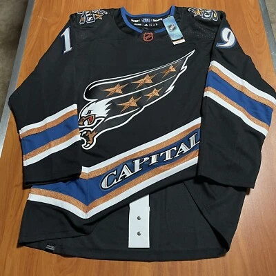 Camiseta deportiva Adidas Nicklas Backstrom Washington Capitals Eagle retro inversa negra 50 Foto 1 de 4