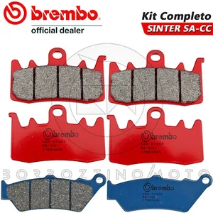 PASTIGLIE FRENO BREMBO ANTERIORI + POSTERIORI BMW R 1200 GS 2014 2015 2016 - Foto 1 di 2
